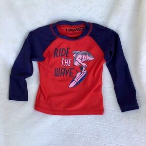 Tony Hawk Red & Navy 'Ride The Wave' Long-Sleeve Rashguard